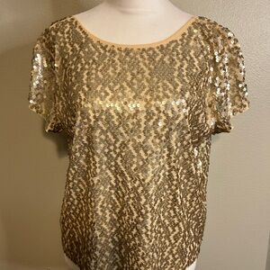 Gold Sequin Blouse